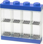 LEGO Minifigure display case, blue/transparent transparent