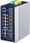 Planet IP30 Industrial L3 8-Port, 10/100/1000T +8-port 100/1000X