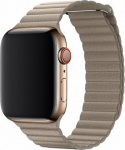 Devia Elegant Leather Loop(44mm) for Apple Watch stone