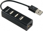 Sbox H-204 USB 4 Ports HUB Black