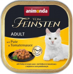 ANIMONDA Vom Feinsten Adult Turkey in tomato sauce - wet cat food - 100g