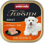 ANIMONDA Vom Feinsten Adult Poultry and veal - wet dog food - 150g