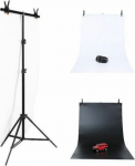 Puluz Tripod for mounting photographic background 70x200cm + photographic backgrounds 2 szt. DCA0976