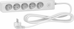 Schneider Electric Odace surge protection power strip 5 sockets 3 m White (ST9353W)
