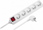 Listwa zasilająca Rebel 5 sockets 5 m White (URZ3032-5B)