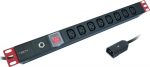Techly 109559 Listwa zasilająca Rack 19" 1U, 8 sockets C13, kabel C14 2m do UPS - Techly 109559 Listwa zasilająca Rack 19" 1U, 8 sockets C13, kabel C14 2m do UPS