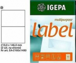 Mondi LABELS A4 IGEPA 210 X 148 MM BIAŁE (100)