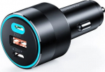 Charger CHOETECH 2xUSB-C, USB-A: 12-24V, 130W, QC3.0, PD3.0, PPS