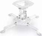 Hama UNIVERSAL CEILING BRACKET DO PROJEKTORA, ROTARY, TILTING ANGLE ADJUSTMENT, MAX 13.5 KG, BIAŁY