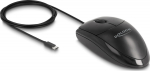 DELOCK Optical USB Type-C Desktop Maus - Lautlos