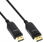 InLine DisplayPort 2.1 AOC Kabel - UHBR 13.5 - optical - aktiv - schwarz - 10m