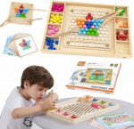 Viga Toys VIGA Wooden Ball Catch and Match Puzzle Game