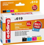 EDDING EDD-619 black cyan magenta yellow printer cartridges compatible with EPSON - Kompatibel - Ink Cartridge