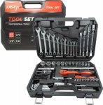 King Tony Tool Set 89el. 1/4'' 1/2'' (6-angular) (4-32mm)
