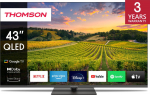 TV Set|THOMSON|43"|4K/Smart|QLED|3840x2160|Bluetooth|Google TV|43QG5C14