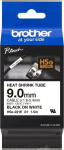 Brother | Heat shrink tube tape HSe-221E | Black on White