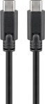 Wentronic goobay USB 3.2 Gen 2 USB Type-C kabel 50cm Sort
