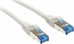 InLine Patch network cable Cat.6A, S/FTP (PiMf), 500MHz, white, 3m (76803W)