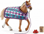 Schleich Horse Club 42360 English Thoroghbred with blanket