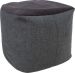 Stool LAMB BAG 55x55xH45cm, dark grey
