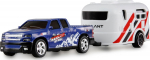 Amewi RC Pickup Die Cast with caravan 1:64 RTR blue 6+