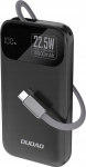 Powerbank Dudao Powerbank Dudao K31 10000 mAh 22.5W PD z built-in black cable