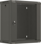 Lanberg Hanging rack installation cabinet 19 cali 12U 540x350 black glass door (flat pack)