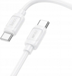 Kabel USB Hoco Kabel USB C do USB C PD 5A 240W 1 m X115 white