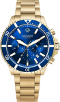 Giewont Men's Chronograph Sapphire Watch / gold/blue