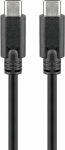 Wentronic USB-C cable 0.5m, USB 3.2 Gen1, 5Gbps, 3A, black
