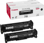 Canon cartridge 718 black, 2 pcs, contract