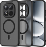 Kaitse&uuml;mbris Magmat MagSafe, Xiaomi Redmi Note 15 Pro 5G, matt l&auml;bipaistev musta &auml;&auml;rega, Qi2/MagSafe &uuml;hilduv, Tech-Protect