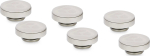 Thermal Grizzly DeltaMate Plug Closure Stopper, Brass, G1/4" Thread - Nickel, Pack of 6