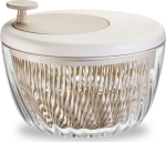 Fratelli Guzzini Guzzini Salad Spinner with Lid Spin&Store, Dark clay