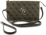 Guess 4G Metal Logo Phone Bag Brown