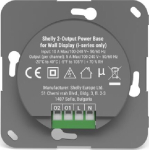 Shelly 2-Output Power Base for Wall Display i-series