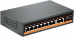 Hismart PoE switch 8ch 100Mbps +2G uplink