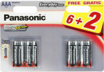 Panasonic Everyday Power LR03EPS/8B 6+2 pack