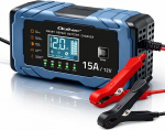 Qoltec Loader 12V 15A | Rectifier with repair function | AGM GEL LiFePO4 | 9-gradual charging