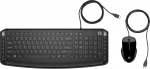 HP Pavilion KEYBOARD AND MOUSE 200, Full size (100%), Kabelgebunden, USB, Schwarz, Mouse included