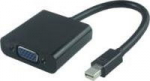 MicroConnect Active Mini DP - VGA Adaptor, Mini DP M - VGA Female, Black