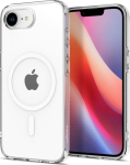 &Uuml;mbris Liquid Crystal (MagFit), Apple iPhone 17e / iPhone 16e, l&auml;bipaistev valge MagSafe ringiga, Spigen