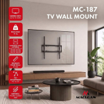 Maclean TV Mount / Bracket, max VESA 400x400, 32-75", up to 45 kg, black, tilt adjustment 0&deg;&ndash;8&deg;, MC-187