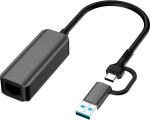 Extra Digital Adapter USB3.0 A/ USB-C - RJ45, 1000Mbps, 0.15m