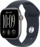 Apple Watch Series 12 (2026) space gray aluminum 42mm 5G navy blue sport band S/M