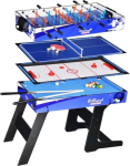 RoGer 4in1 Folding table for games Billiards / Air hockey / Football / Table tennis