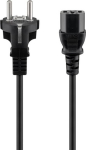 Wentronic Goobay type F, CEE 7/7 - C13 - power cord, 1.5 m, black