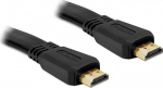 DELOCK HDMI Flachkabel Ethernet A -> A St/St 1.00m 4K