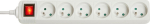 LINDY Socket strip with switch FR 6-Fach