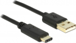 DELOCK USB Kabel A -> C St/St 2.00m schwarz